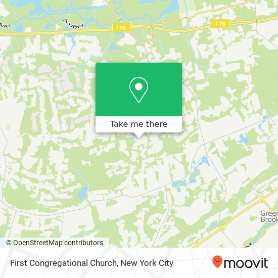 First Congregational Church map