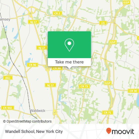 Mapa de Wandell School