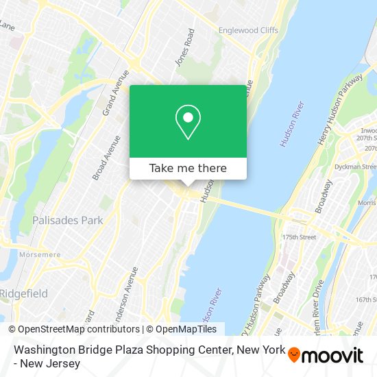 Washington Bridge Plaza Shopping Center map