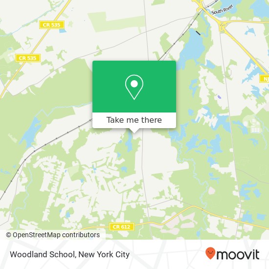 Mapa de Woodland School