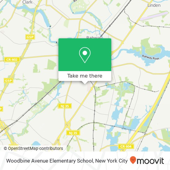 Mapa de Woodbine Avenue Elementary School