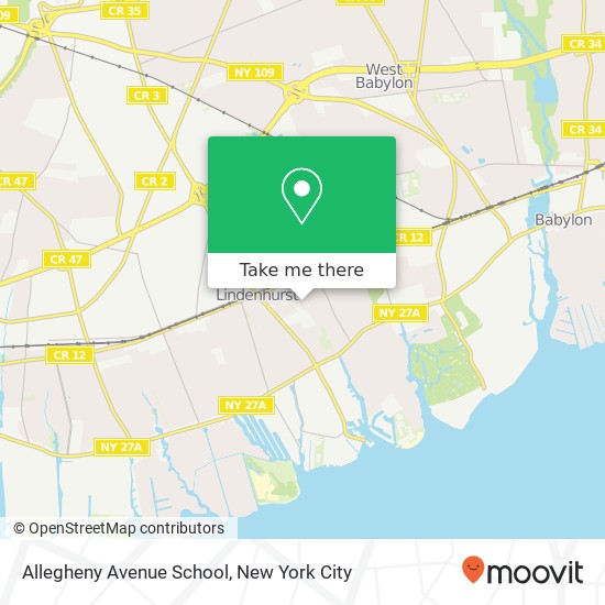 Allegheny Avenue School map