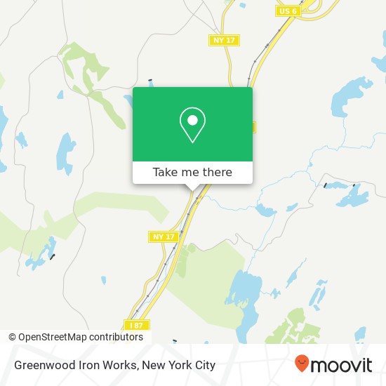 Greenwood Iron Works map