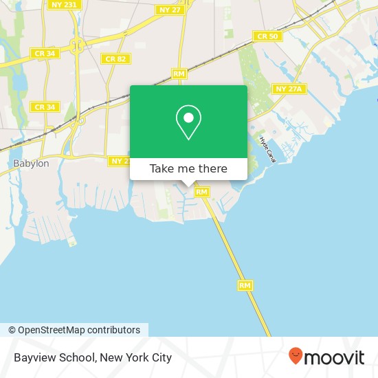 Mapa de Bayview School