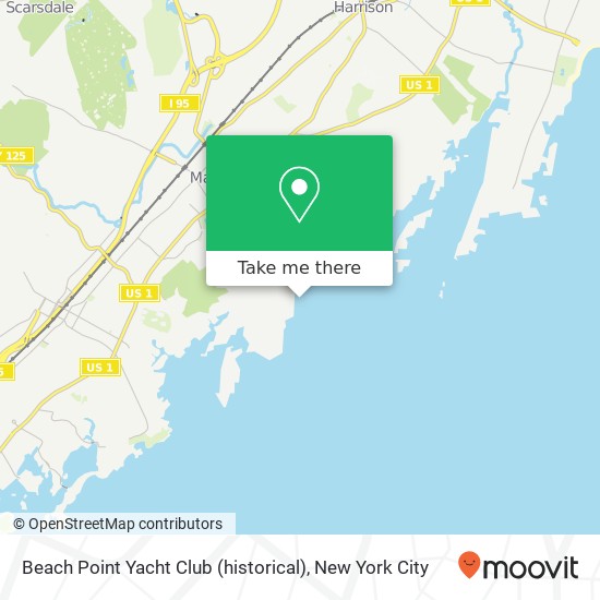 Beach Point Yacht Club (historical) map