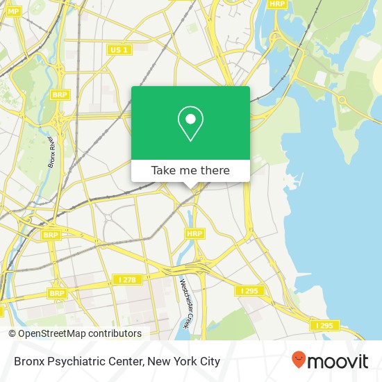 Mapa de Bronx Psychiatric Center
