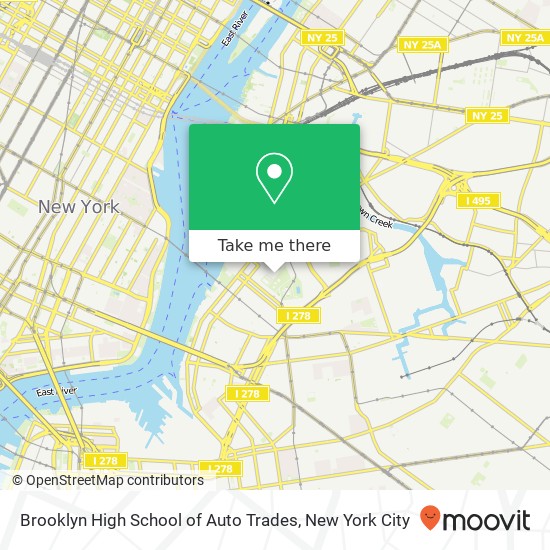 Mapa de Brooklyn High School of Auto Trades