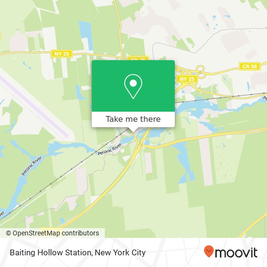 Mapa de Baiting Hollow Station