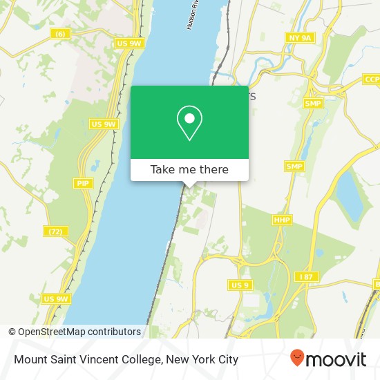 Mount Saint Vincent College map