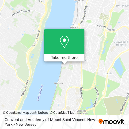 Convent and Academy of Mount Saint Vincent map