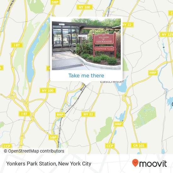Mapa de Yonkers Park Station