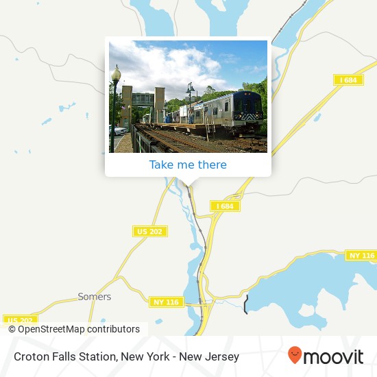 Mapa de Croton Falls Station