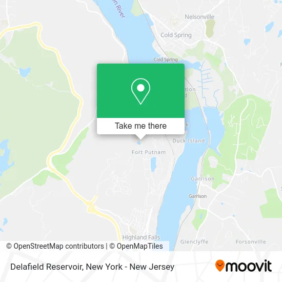 Delafield Reservoir map