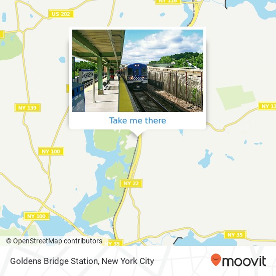 Goldens Bridge Station map