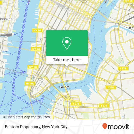 Eastern Dispensary map