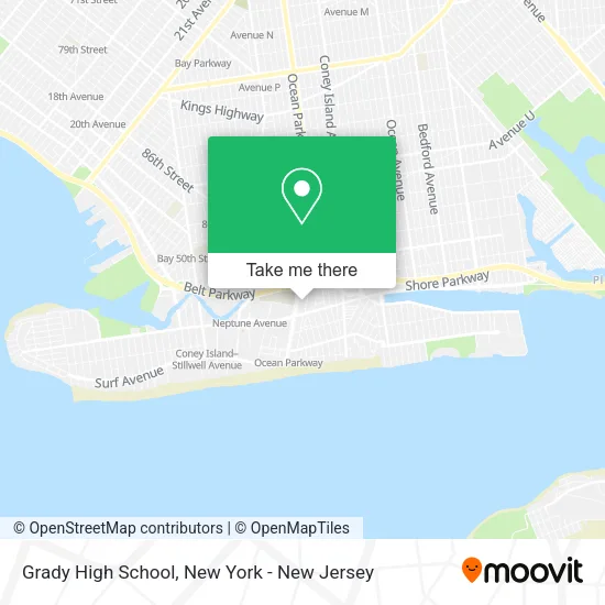 Grady High School map