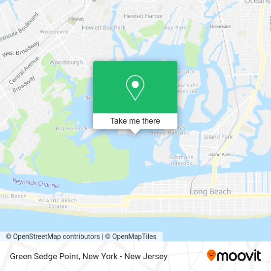 Green Sedge Point map