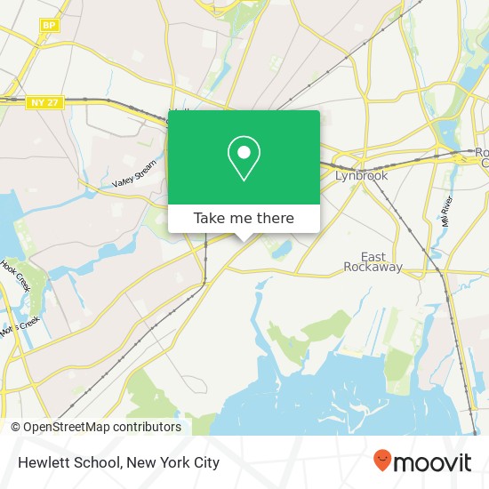 Mapa de Hewlett School