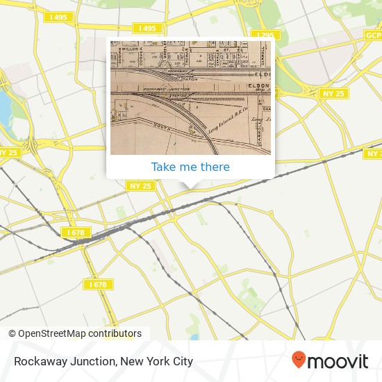 Rockaway Junction map