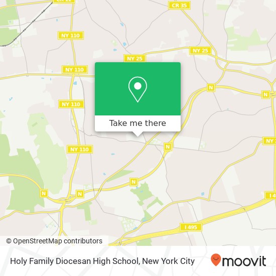 Mapa de Holy Family Diocesan High School