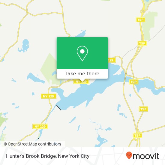 Hunter's Brook Bridge map
