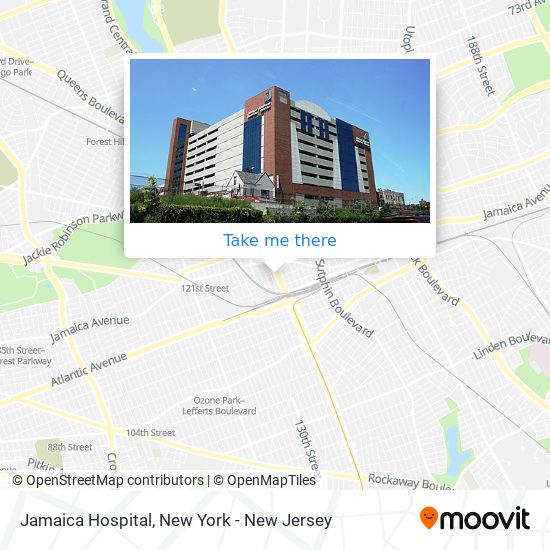 Jamaica Hospital map