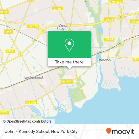 John F Kennedy School map