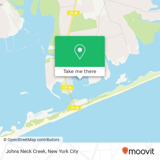 Mapa de Johns Neck Creek