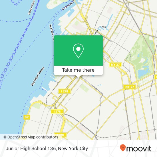 Junior High School 136 map