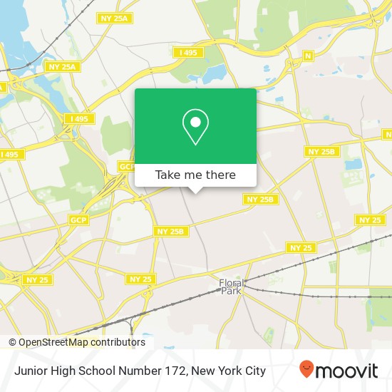 Junior High School Number 172 map