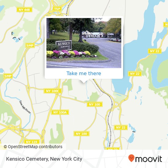 Kensico Cemetery map