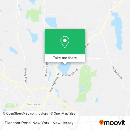 Pleasant Pond map
