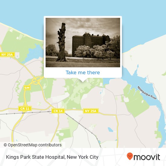 Kings Park State Hospital map