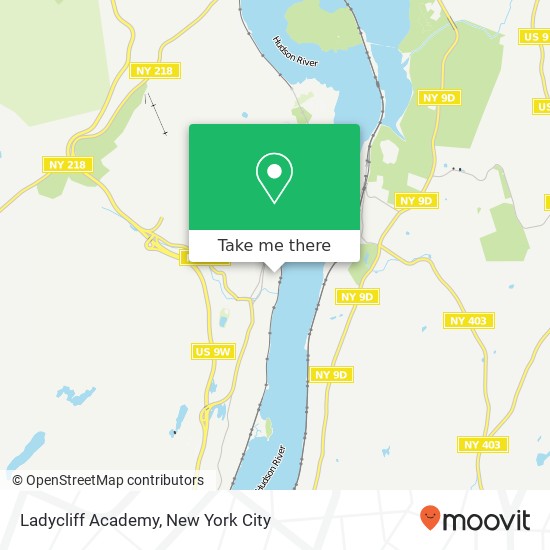 Mapa de Ladycliff Academy