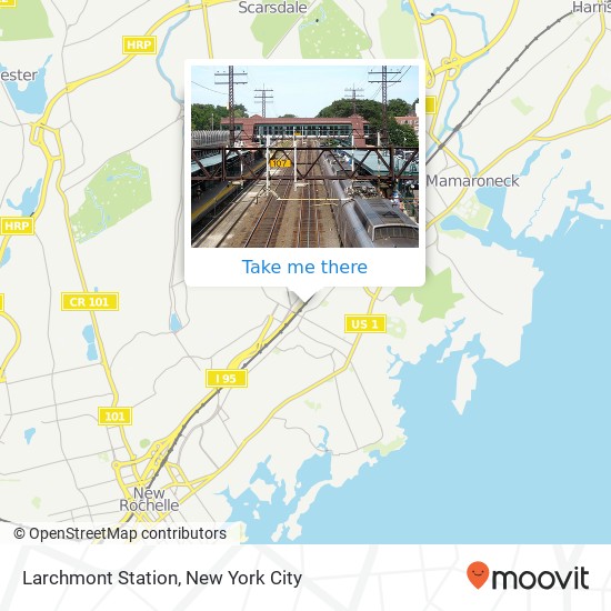 Mapa de Larchmont Station