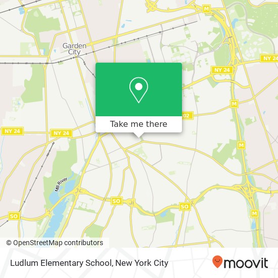 Ludlum Elementary School map