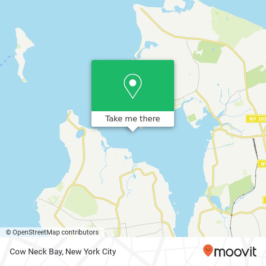 Mapa de Cow Neck Bay