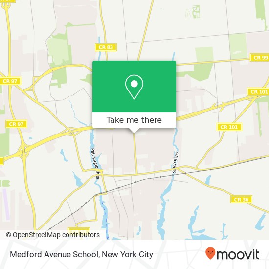 Mapa de Medford Avenue School