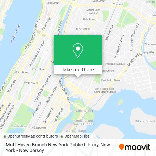 Mott Haven Branch New York Public Library map
