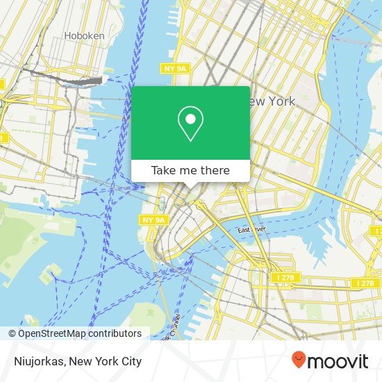 Mapa de Niujorkas