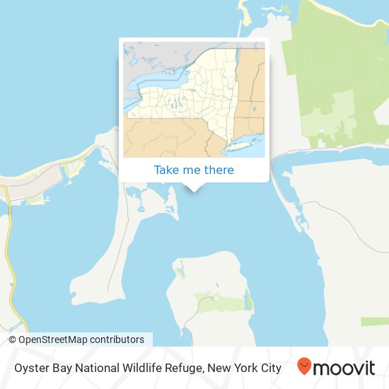Oyster Bay National Wildlife Refuge map