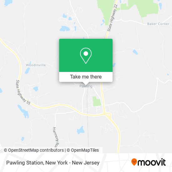 Pawling Station map