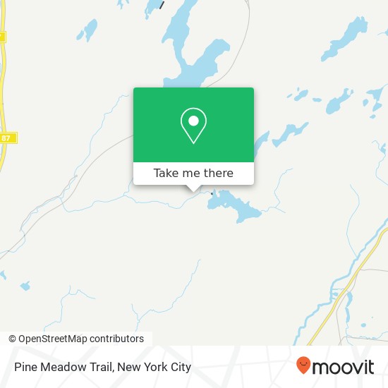 Mapa de Pine Meadow Trail