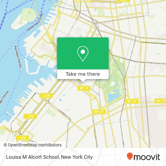 Mapa de Louisa M Alcott School