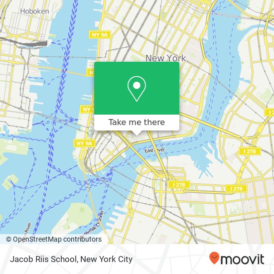 Mapa de Jacob Riis School