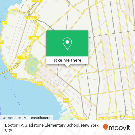 Doctor I A Gladstone Elementary School map