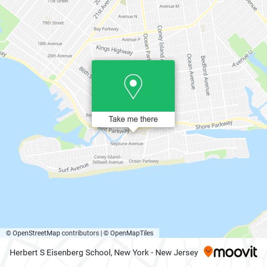 Herbert S Eisenberg School map