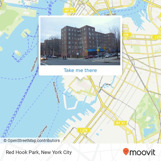 Red Hook Park map