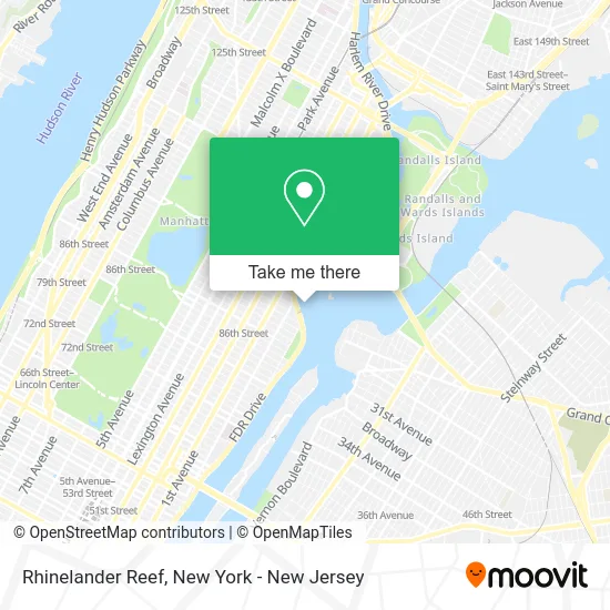 Rhinelander Reef map