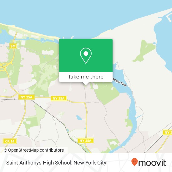 Mapa de Saint Anthonys High School